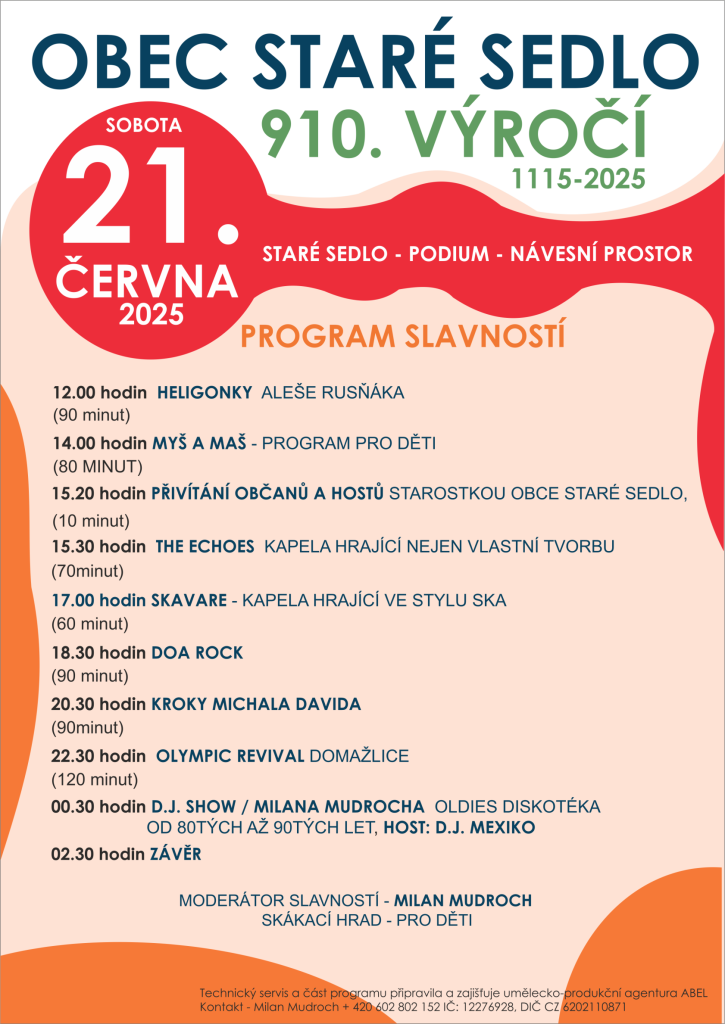 oslavy obce Staré Sedlo 21.6.2025